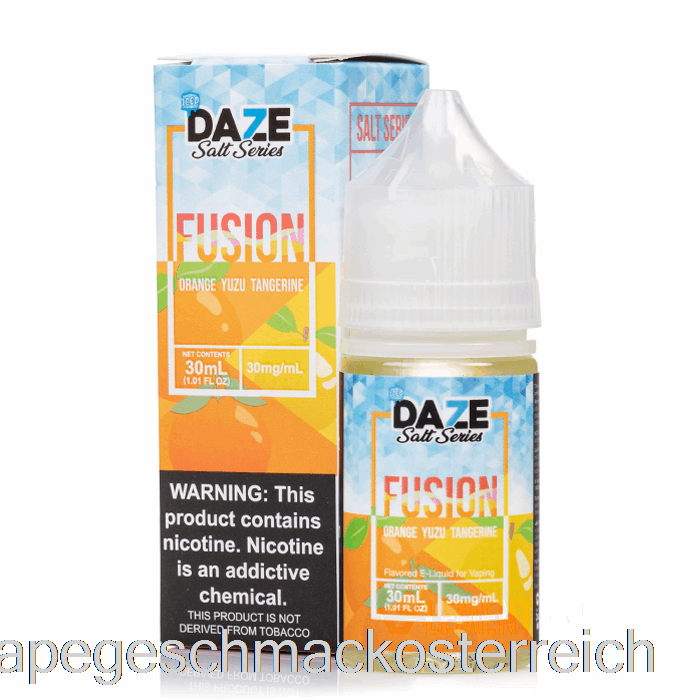 Geeiste Orangen-Yuzu-Mandarine – 7 Daze Fusion Salt – 30 Ml 30 Mg Vape-Geschmack